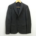 H■ミスターオリーブ/MR.OLIVE 2BテーラードジャケットJKT【S】茶/MENS■59【中古】