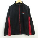 G■ブリヂストン/BRIDGESTONE フルジップフリースジャケット【L程度】黒/men's/71【中古】■