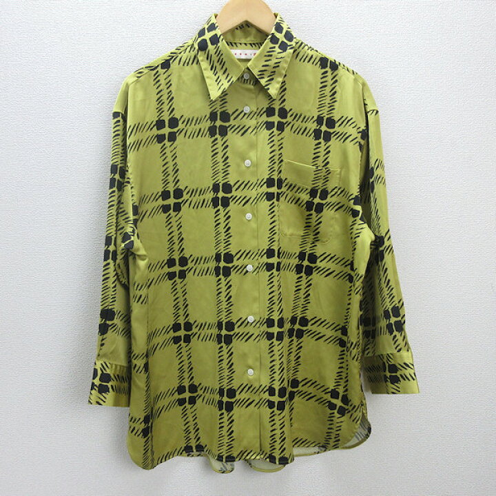 楽天市場】G□ユニクロ/UNIQLO MARNI マルニ 長袖オーバーサイズシャツ 
