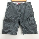 C■リーバイス/Levi's コットンパンツ/ハーフパンツ/カーゴパンツ【W33L】紺/MENS■107【中古】