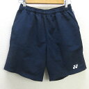 D■ヨネックス/YONEX ジャージハーフパンツ/トレーニング【M】紺/MENS/47【中古】