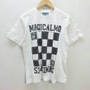 H■マジカルモッシュ/MAGICAL MOSH MISFITS 半袖プリントTシャツ【M】白/MENS■4【中古】