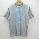 ◇ 日本製 サンタスティック/SANTASTIC ロゴプリントTシャツ【L】灰/MENS/71【中古】