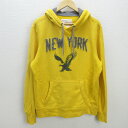 Q■アメリカンイーグル/AMERICAN EAGLE カラーパーカ■黄色【 メンズM 】MENS/91【中古】