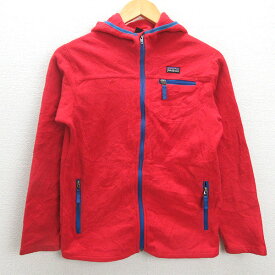 Q■KIDS■パタゴニア/PATAGONIA ライトウェイト シンチラ スナップT/65510■赤【BOYS L(12歳)】キッズ用/83【中古】