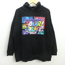 D■AAA ドームツアー2018 プルオーバー プリントパーカー【L】黒/MENS/47【中古】