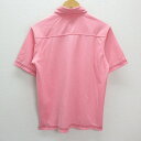 ◇ ツアーステージ/TOURSTAGE ボタンダウン 半袖ポロシャツ【M】ピンク/MENS/71【中古】