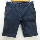 D■ビームス/BEAMS GOLF ゴルフハーフパンツ ストレッチ【46】紺/MENS/26【中古】