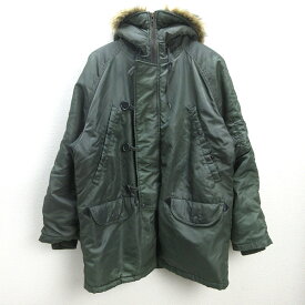 Q■ドッグハウス/DOG HOUSE N-3B ミリタリージャケット■カーキ 【メンズL】MENS/25【中古】