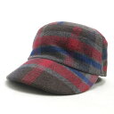 H■ニコアンド×べミジ/niko and...×BEMIDJI チェック柄 ウールキャップ CAP 帽子/LADIES■14【中古】