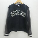 G■ナイキ/NIKE スウェットシャツ/トレーナー 裏起毛 AR1823-010【M】黒/men's/35【中古】■