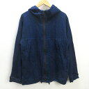 D■ワークマン/workman フルジップデニムパーカー S202 【3L】インディゴ/MENS/87【中古】