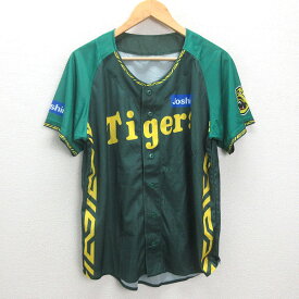G■阪神タイガース/JOSHIN 応援ユニフォーム/サイン入り【F】緑/men's/野球/16【中古】■