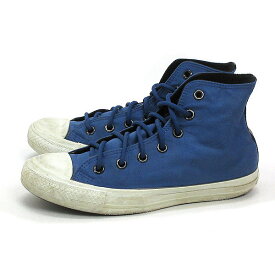 WW■【23.5cm】コンバース/CONVERSEオールスターハイALLSTAR HIナイロンスニーカー■青LADIES77【中古】