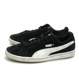 ☆☆【23.5cm】プーマ/PUMA 361730 スマッシュ SD SMASH SD スエードスニーカー/黒LADIES/125【中古】