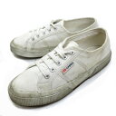 【36】スペルガ/Supergaキャンバローカットスニーカー◇白LADIES【中古】