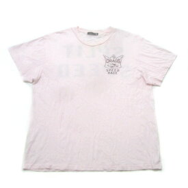 291295LABO/291295＝HOMMEプリント半袖/Tシャツ【48】★ピンク【中古】