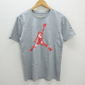 WW■美品■NIKE/ナイキ AJジャンプマンHANDSDOWNジョーダンTシャツ■灰【メンズM】MENS/57【中古】