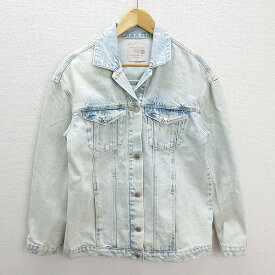 ★ ザラ/ZARA TRAFALUC PREMIUM WADH ビッグシルエット デニムジャケット Gジャン【XS】LADIES/132【中古】