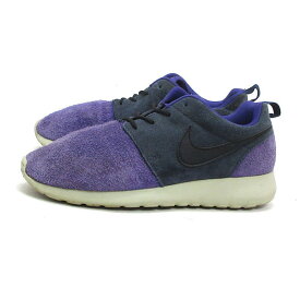 Z■ 【24cm】ナイキ/NIKEローシラン Wmns Rosherun LTHR ランニングシューズ■紫/紺LADIES/47【中古】