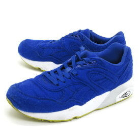 ■【24.5cm】プーマ/PUMA R698 Bright ウール/ランニングシューズ■青MENS/スニーカー358832　02【中古】