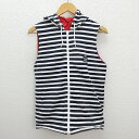 ★ フィデリティ/FIDELITY マリンボーダー柄 リバーシブルベスト【M】MENS/85【中古】