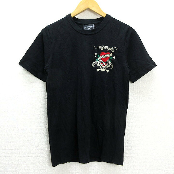 楽天市場】◇ エドハーディー/EDHARDY ドクロ刺繍 Tシャツ ◇ 黒 
