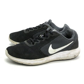 X★【24.5cm】ナイキ/NIKE 819303 ウィメンズ レボリューション 3 スニーカー/黒LADIES/62【中古】