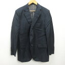 H■伊製■ジャンフランコ・フェレ/GIANFRANCO FERRE タータンチェック柄 テーラードジャケット ブレザー【52】灰色/MENS■125【中古】