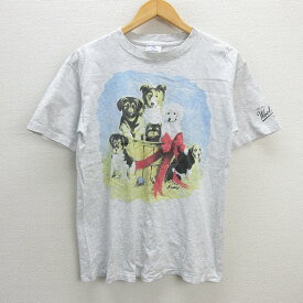 y■USA製■90s TSF SPORTWEAR ウールリッチS/S Tシャツ/ヴィンテージ【メンズM】MENS/霜降り/3【中古】古】