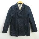 k■ミン アールエヌエー/MIN RNA ダブルボタン デニムジャケットJKT【M】LADIES■54【中古】