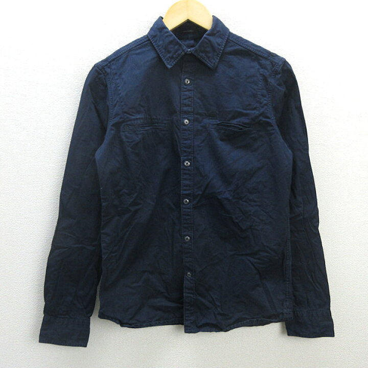 楽天市場】G□ジースター/G-STAR RAW 長袖シャツ/コットン【S】紺 