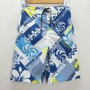 D■バナナセブン/BANANA SEVEN 総柄サーフパンツ/ショーツ【M】青白/MENS■49【中古】