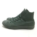 D■【25cm】コンバース/CONVERSE　ALL STAR 100 WR SL HI 耐水 シンセティックレザー1CL184■カーキ/MENS/43【中古】■