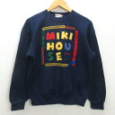 G■ミキハウス/MIKI HOUSE スウェットシャツ/トレーナー【M】紺/men's/66【中古】■