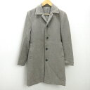 H■ステュディオス/STUDIOUS ウールチェスターコート【1】グレージュ/LADIES■64【中古】