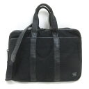 Q■ポーター/PORTER 2WAYブリーフケース/ショルダーバッグBAG■黒/MENS/9【中古】