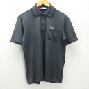 G■ゼクシオ/XXIO 半袖ポロシャツ/ゴルフウエア【M】灰系/men's/106【中古】■