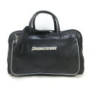 H■ブリヂストン/BRIDGESTONE ボストンショルダーバッグ ゴルフバッグ 黒 BAG MENS■14【中古】