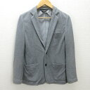 H■ジャーナルスタンダード/JOURNAL STANDARD TRISECT スウェットテーラードジャケット【S】灰色/MENS■72【中古】