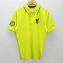 D■ビバハート/VIVA HEART 半袖ドライポロシャツ/ゴルフ【52】黄/MENS■70【中古】