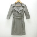 H■フォクシーニューヨーク/FOXEY NEW YORK スプリングコート【38】グレージュ系/LADIES■1【中古】