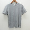 s■アヴィレックス/AVIREX 半袖リブTシャツ/カットソー【L】灰/MENS/37【中古】