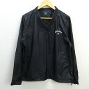 R■キャロウェイ/Callaway ゴルフピステシャツ/ピステジャケット■黒【メンズM】MENS/2【中古】■