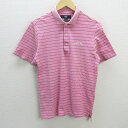 G■キャロウェイ/callaway GOLF 半袖ポロシャツ/ゴルフウエア【L】ピンク/men's/51【中古】■