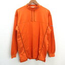 s■ツアーステージ/TOURSTAGE モックネックシャツ/ゴルフシャツ【L】橙/MENS/83【中古】