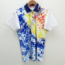 a■ニッタク/NITTAKU NW2109 半袖ドライポロシャツ/卓球ウェア【S】青系/MENS/49【中古】