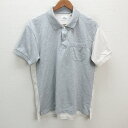 k■ユニクロ/UNIQLO×Engineered Garments コラボ 半袖ポロシャツ/鹿の子地【L】MENS■47【中古】