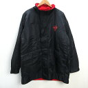 k■トヨタカップ/TOYOTA CUP EUROPEAN/SOUTH AMERICAN ベンチコート/伊勢丹/黒/MENS■150【中古】