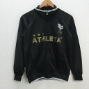 z■アスレタ/ATHLETA ジャージ フットサル【S】黒/men's/135【中古】■